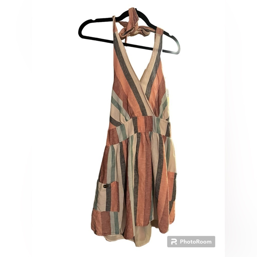 American Eagle Outfitters Multicolor Striped Backless Dress
